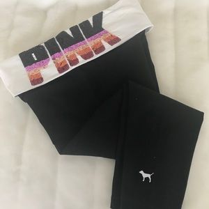 VS Pink Capri leggings